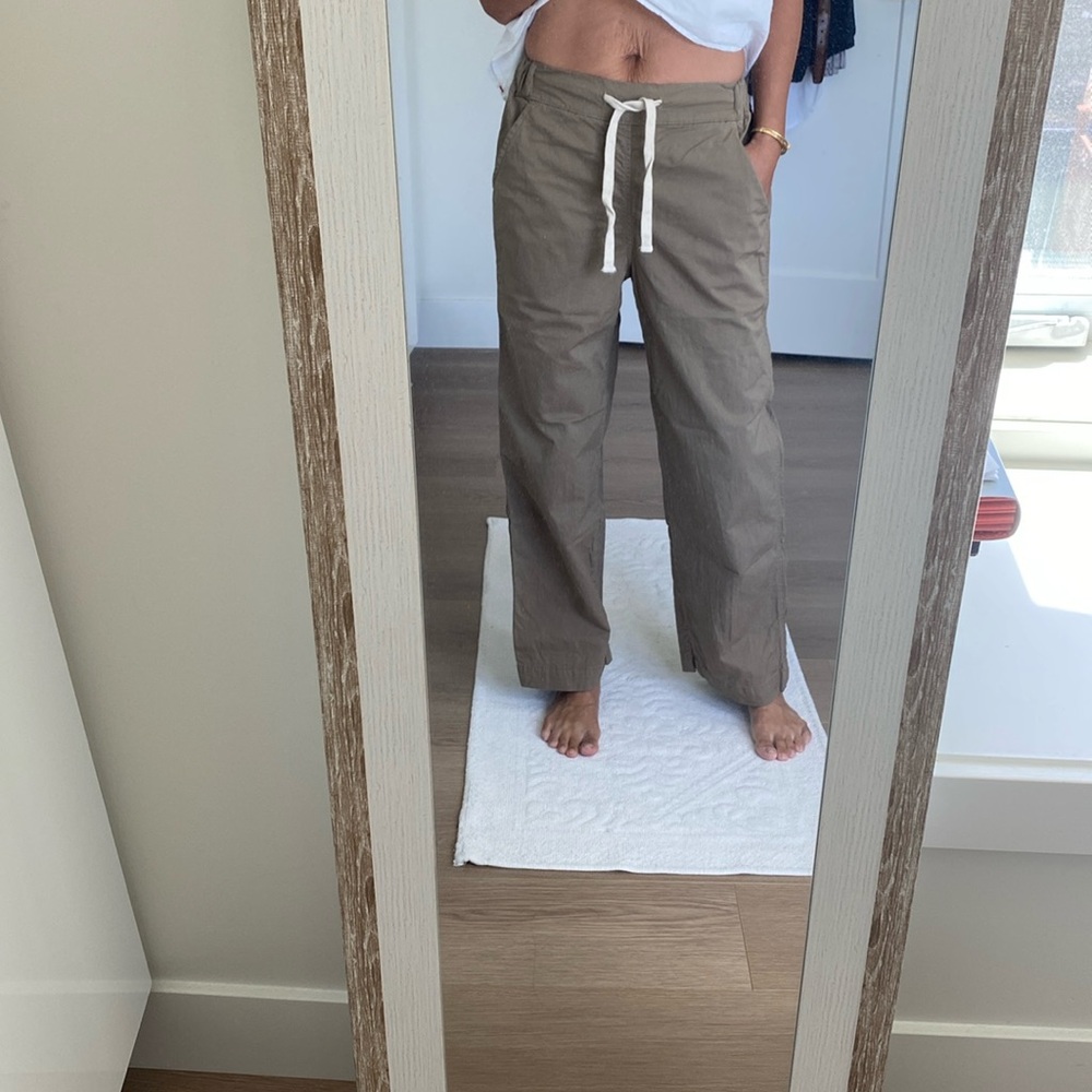 AMO cropped straight leg utility pants